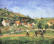 Camille Pissarro Men farming oil painting artist